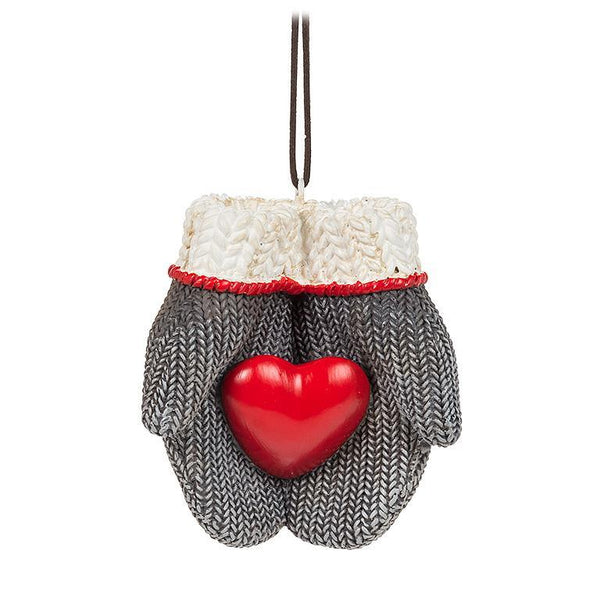 Abbot Mittens with Heart Ornament