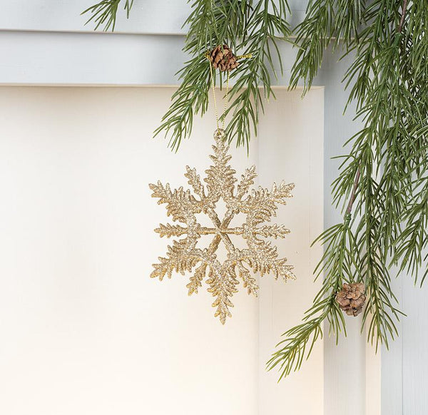 Glitter Intricate Snowflake Ornament