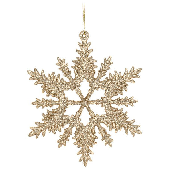 Glitter Intricate Snowflake Ornament
