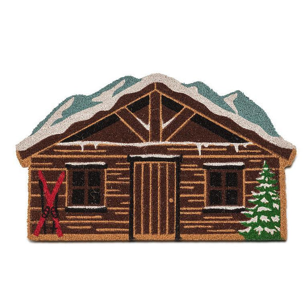 Abbott Ski Chalet Shaped Doormat