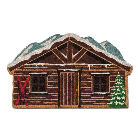 Abbott Ski Chalet Shaped Doormat