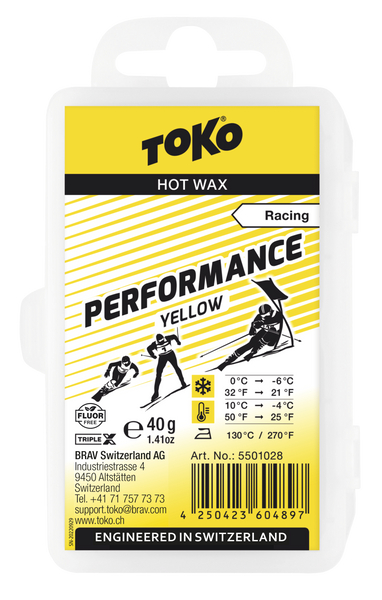 Toko Performance Hot Wax Yellow 40g
