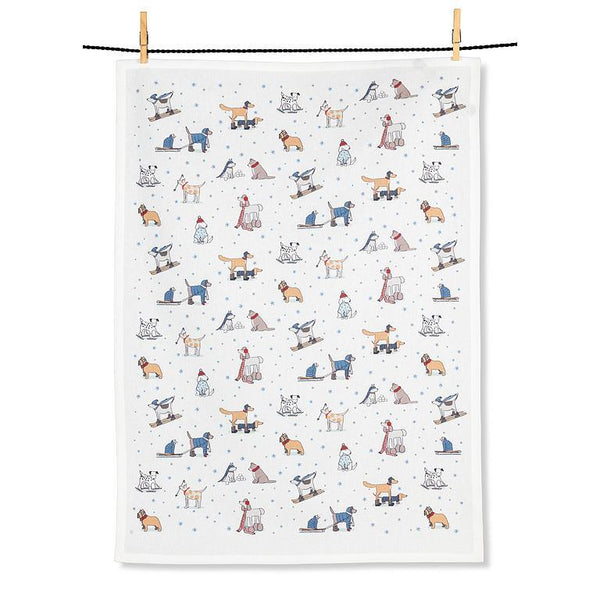 Abbott Winter Sports Dogs Kitchen Towel