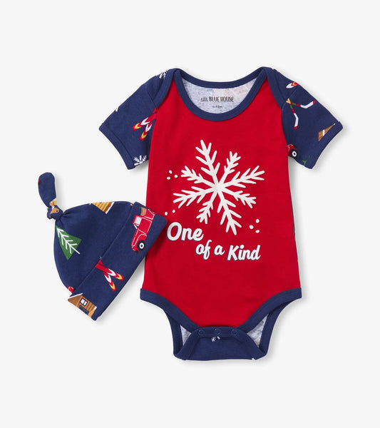 Hatley (26) Baby Winter Cabin Bodysuit With Hat