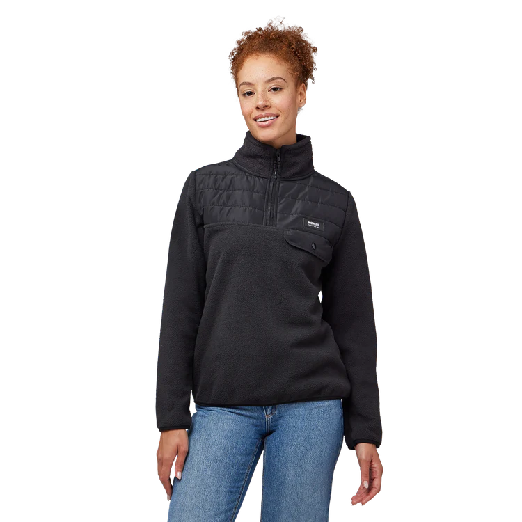 Kombi Nuuk Women Quarter Zip Fleece Pullover Slopeside Skis Boards