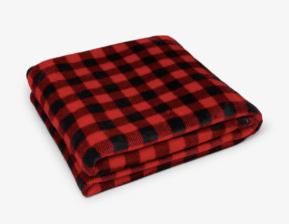 Little Blue House - Buffalo Plaid Fleece Blanket