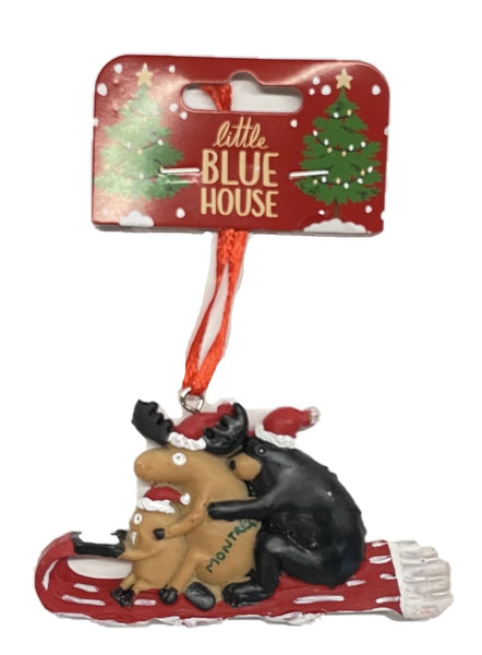 Little Blue House - Holiday Ornament