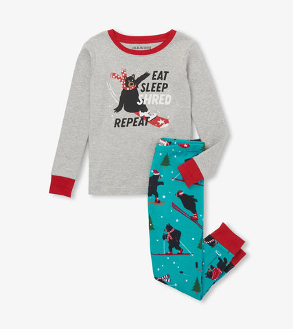 Hatley (26) Eat Sleep Shred Kids Pajama Set