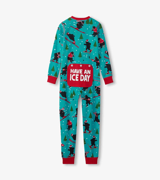 Little Blue House- Wild Winter Sports Kids union Suit