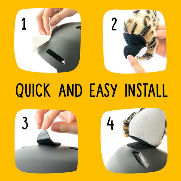 Leopold the Leopard Cat Helmet Ears/Covers/ Accessory