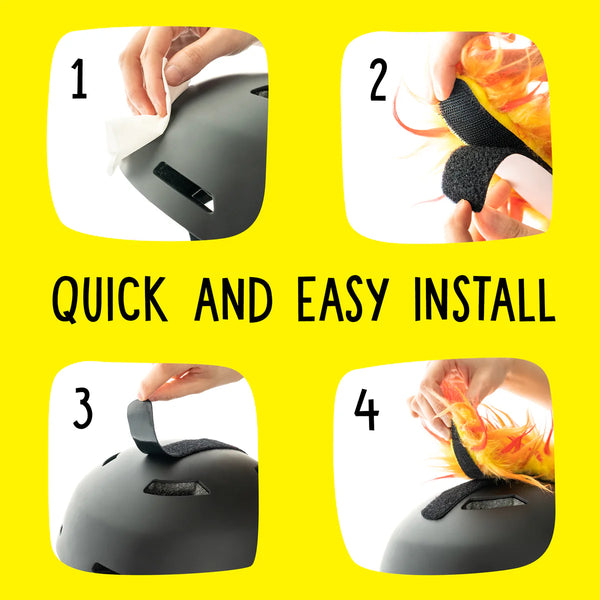 Yacu the Iguana Helmet Mohawk Accessory