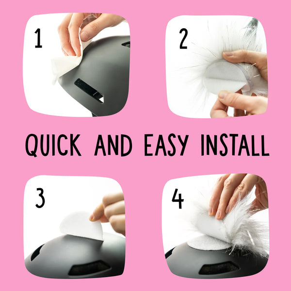 Tuga the Narwhal Helmet Unicorn Accessory