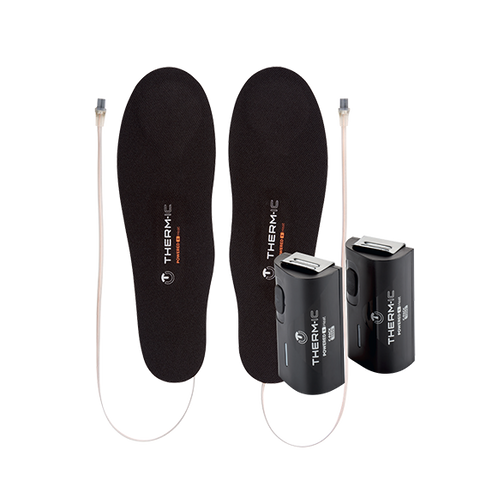 Enjoy winter exercise to the full with the Therm-ic Insoles Set.