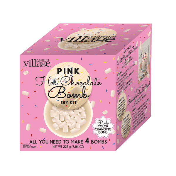 Gourmet Du Village Hot Chocolate Bomb Kit Pink