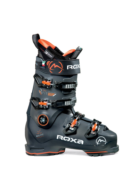 The R/Fit Pro 120 is for high performance level skiers who seek power and precision to ski anywhere on the mountain. With a 120 flex and 100-102 mm BioFit last, strong and aggressive skiers should take note.