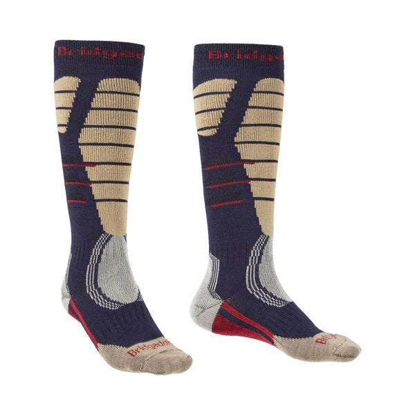 Friction-free zones on heels and tops of ankles make it easier to slide into your boots.