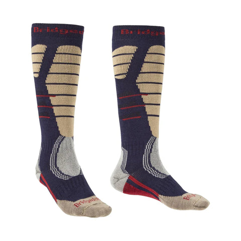 Friction-free zones on heels and tops of ankles make it easier to slide into your boots.