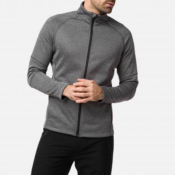 The Rossignol men's Classique Clim Jacket layers under a ski shell for extra insulation on cold or stormy days at the mountain. 