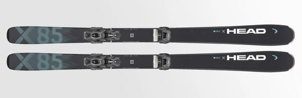 The KORE 85 X is the bridge between frontside and backside skiing, offering stability in everything from groomers to bumps to light snow.