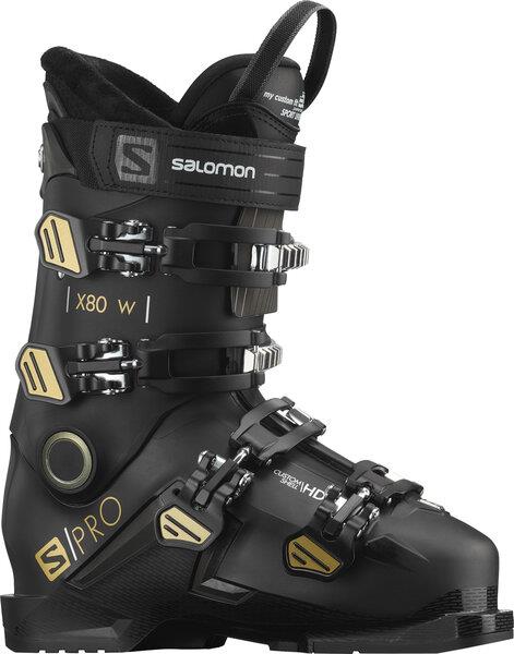 The Salomon S/Pro X80W CS is designed for women who prioritize comfort, this boot was built with their morphology in mind.